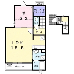 いかるが花水木Ⅱ【2階】の間取り