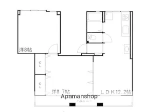 ONE LIGHTマンション【203号室】の間取り