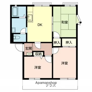 アネックス御立B棟【1階】の間取り