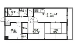 リゾティ英賀保【303号室】の間取り