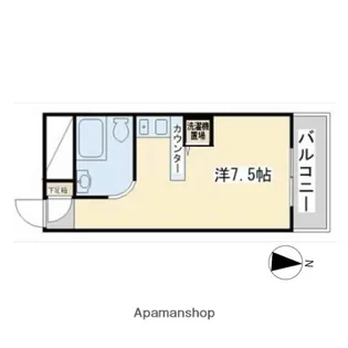 ラ・パルフェ・ド・アフェール【403号室】の間取り