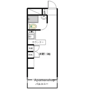 ラ・パルフェ・ド・アフェール【603号室】の間取り