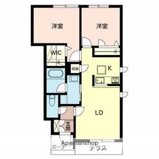 シャーメゾン スーリール【1階】の間取り