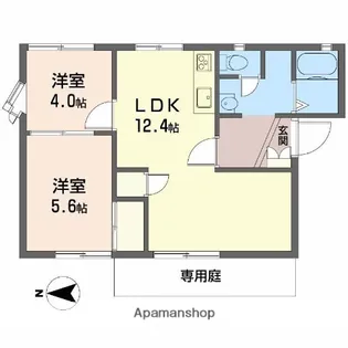 豊和ハイツ【1階】の間取り