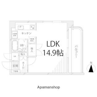 キャッスルコート安室【3階】の間取り