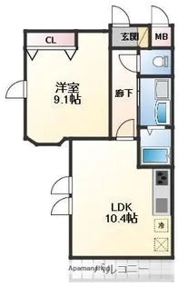 ドルチェヴィータ【207号室】の間取り