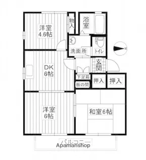 パークアヴェニュー B【202号室】の間取り