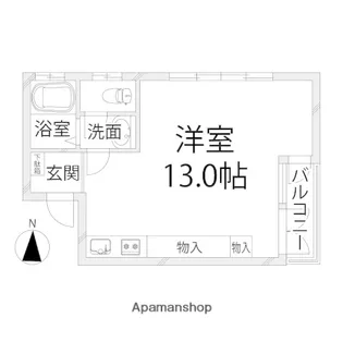 キャッスルコート南新在家【306号室】の間取り