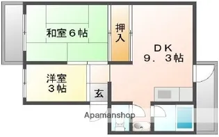 砥堀第2コーポラス【105号室】の間取り