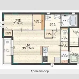 ラペール【3階】の間取り