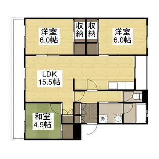 西新在家マンション【202号室】の間取り