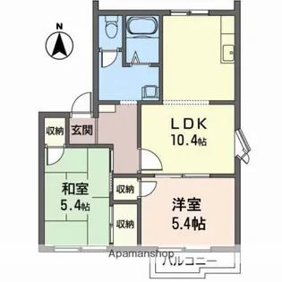 パレコスモス A【2階】の間取り