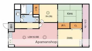 メゾンやすむろⅠ【2階】の間取り