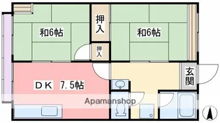 コーポ澤田【2F 南号室】の間取り