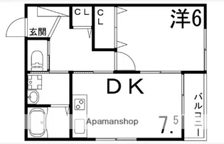 康照薗【2階】の間取り