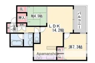 エンブレイス姫路駅前【302号室】の間取り