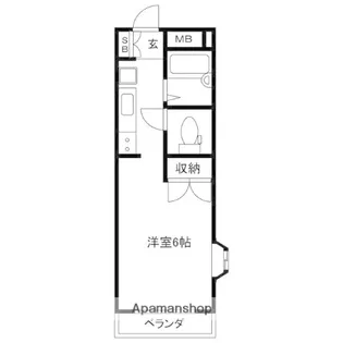 ジュネス船橋【6階】の間取り