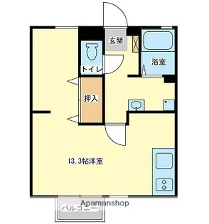 1Rの間取り画像