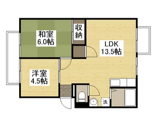 ハイツボヌール【202号室】の間取り