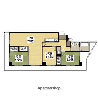 ハイライズ東雲【902号室】の間取り