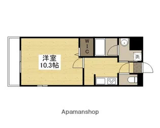 シャトー揚羽【102号室】の間取り