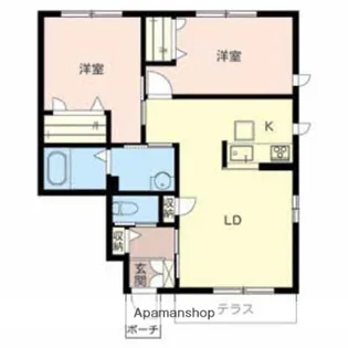 シャーメゾンリエート【102号室】の間取り