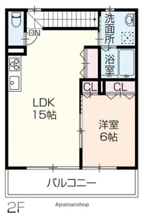 OA FLAT垣内南町【2階】の間取り