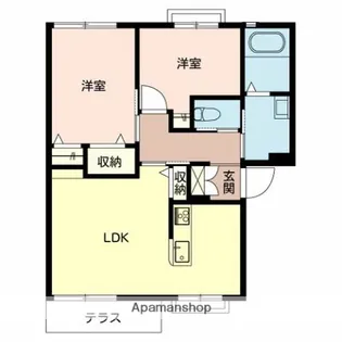 アネックス御立 A棟【1階】の間取り