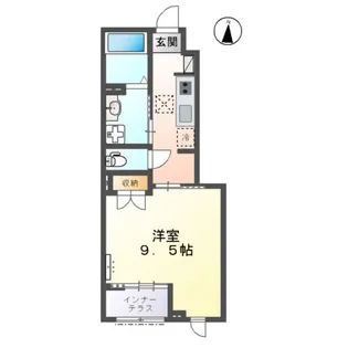コーラルコート【105号室】の間取り