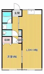 コーポ益三【1階】の間取り