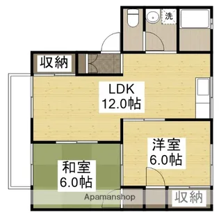 ファミール安室東【A-203号室】の間取り
