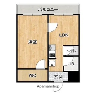 グランビュー砥堀【408号室】の間取り