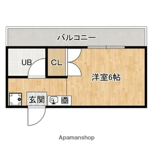 グランヴュー砥堀【301号室】の間取り