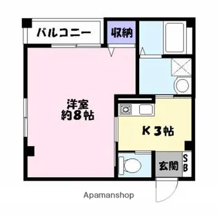 ボヌール姫路STA.【401号室】の間取り