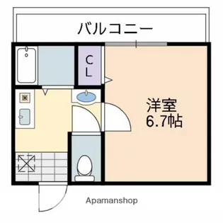 アルコ・ラ・カーサ飾磨細江【403号室】の間取り