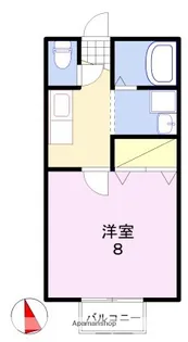 フォレストセブン【106号室】の間取り