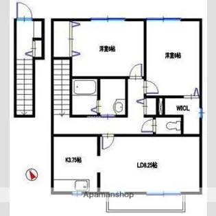 コンフォート高町Ⅱ【2階】の間取り