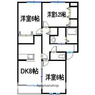 アーバンコートⅢ【2階】の間取り