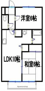カーサ夢咲【1階】の間取り