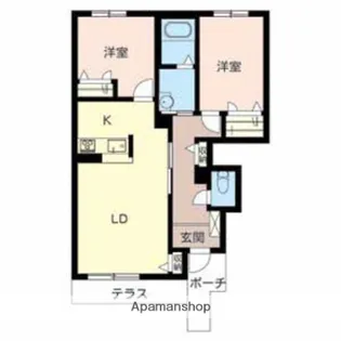 ソレイユ神田【1階】の間取り