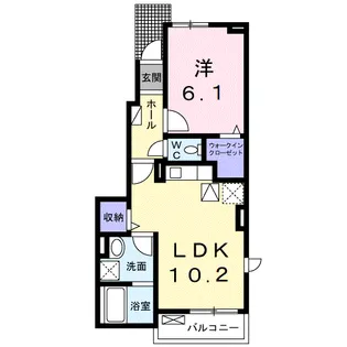 サンハウスⅡ【1階】の間取り