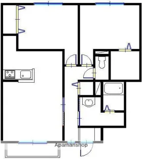 ブランフルーレA【1階】の間取り