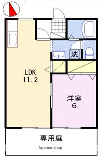 コンフォートシティ【102号室】の間取り