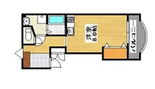 1Rの間取り画像