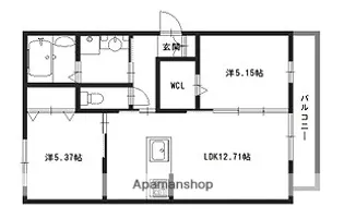 さくら東姫路【1階】の間取り