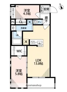 センターラ【1階】の間取り