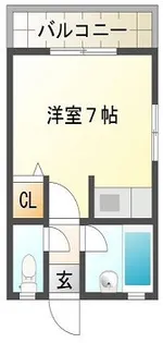 Mハイツ城北【1階】の間取り