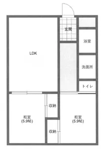 福沢ビル【4階】の間取り