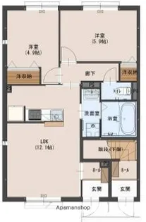 アレグリア【101号室】の間取り
