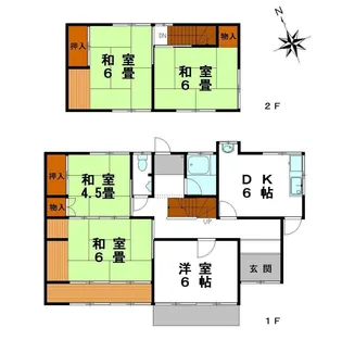 兵庫県姫路市野里【一戸建】の間取り